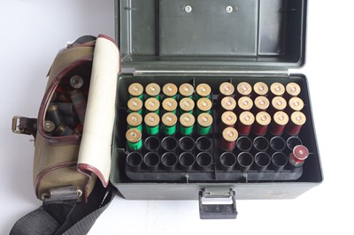 Lot 2068 - (S2) Cartridge box containing 32 x 12 bore...