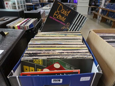 Lot 2576 - Single box of LPs to include Bad Company,...