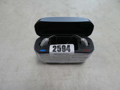 Lot 2594 - Pair GN Resound Linx Quattro Re961DRW...