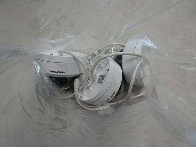 Lot 2604 - Three Hikvision security cameras