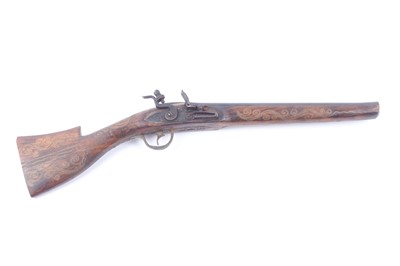 Lot 1494 - A replica 10 bore flintlock pistol