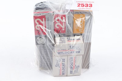 Lot 2533 - (S1) 700 x .22 assorted rifle cartridges