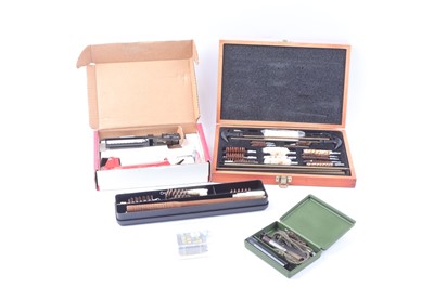 Lot 1326 - Three various rifle cleaning kits and a Lee...