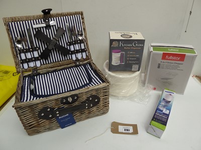 Lot 3761 - ProCook picnic basket, batter dispenser, 9 in...