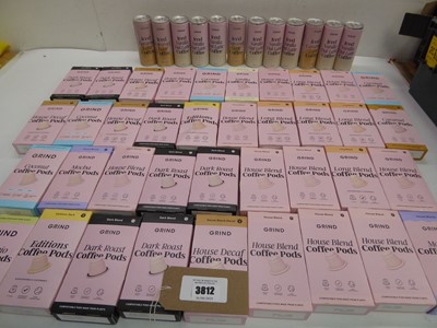 Lot 3812 - Selection of Grind coffee pods and Iced coffee