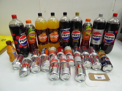 Lot 3817 - Tango, Pepsi Max, Peach Iced Tea, Coca cola etc