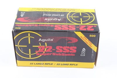 Lot 2546 - (S1) 500 x.22-SSS Aguila Sniper Sub-Sonic 60gr...