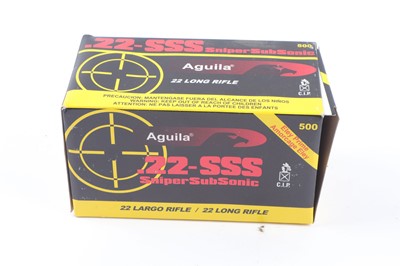 Lot 2547 - (S1) 500 x.22-SSS Aguila Sniper Sub-Sonic 60gr...
