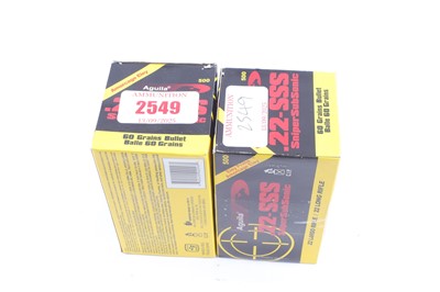 Lot 2549 - (S1) 1000 x.22-SSS Aguila Sniper Sub-Sonic...