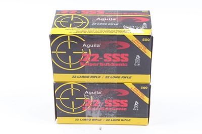 Lot 2550 - (S1) 1000 x.22-SSS Aguila Sniper Sub-Sonic...