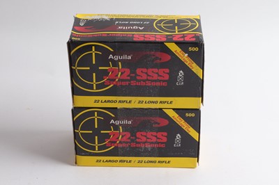 Lot 2552 - (S1) 1000 x.22-SSS Aguila Sniper Sub-Sonic...