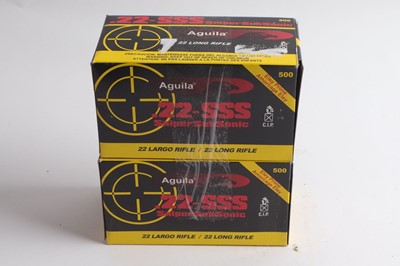 Lot 2553 - (S1) 1000 x.22-SSS Aguila Sniper Sub-Sonic...