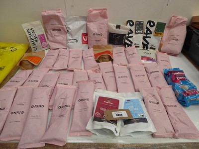 Lot 3823 - Selection of coffee beans and ground coffee...