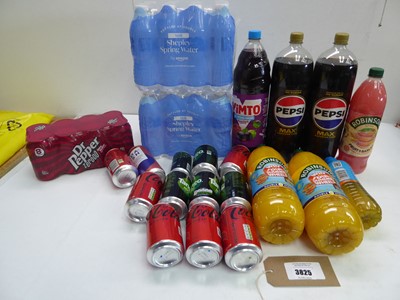 Lot 3825 - Shepley spring water, Vimto, Pepsi Max,...