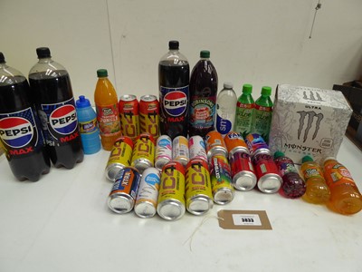 Lot 3833 - Monster & C4 energy drinks, Pepsi max,...