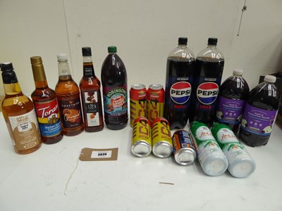Lot 3836 - Pepsi Max, Fruit squash, C4 Energy drinks, irn-...