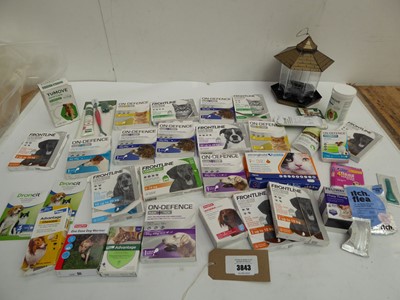 Lot 3843 - Pet wormer, flea & tick treatment, joint care,...