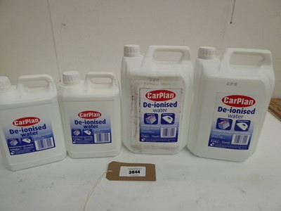 Lot 3844 - 2 x 5L & 2 x 2.5L De-ionised water