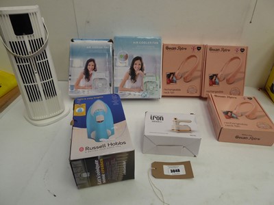 Lot 3848 - Russell Hobbs steam iron, portable electric...
