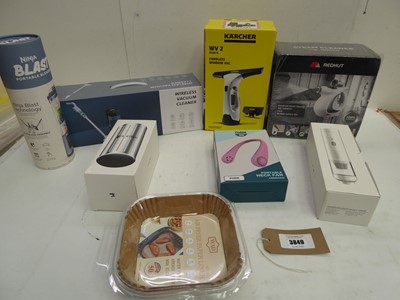 Lot 3849 - Ninja portable blender, Karcher WV2 window vac,...