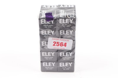 Lot 2564 - (S1) 500 x .22 Eley Match 40gr rifle cartridges