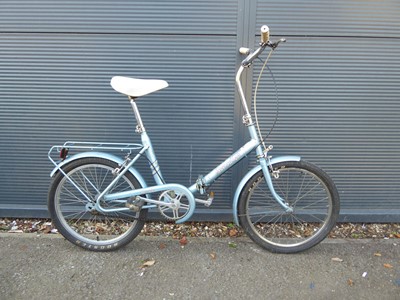 Lot 4029 - Hercules compact blue folding bike