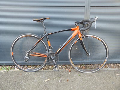 Lot 4030 - Calibre Rivelin black and orange racing bike