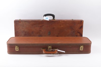 Lot 1435 - Tow gun cases for restoration, interiors for...