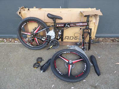 Lot 4052 - Trioblade 650B black folding mountain bike