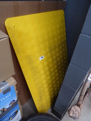 Lot 4069 - Heavy duty plastic trench cover and a plastic mat