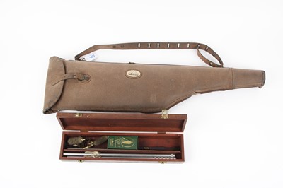 Lot 1437 - Faux suede leather zipped leg o' mutton gun...