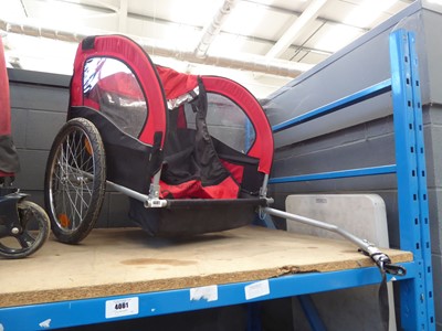 Lot 4081 - Doppio ETC children's tow-along bicycle trailer