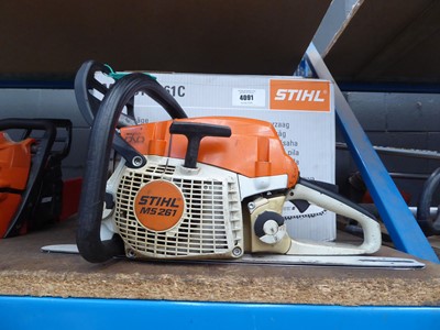 Lot 4091 - Stihl MS261 petrol chainsaw with box