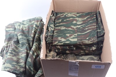 Lot 1272 - Box of camouflage clothing inc. combination...