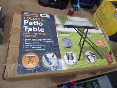 Lot 4128 - My Garden outdoor living folding patio table