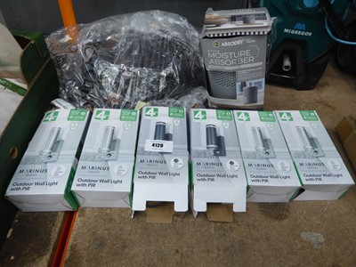 Lot 4129 - Quantity of exterior lighting to include LED...