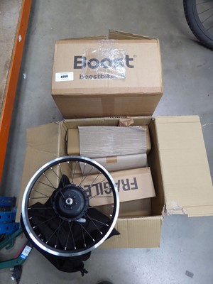 Lot 4144 - 2 Boost bike electrical bicycle wheels