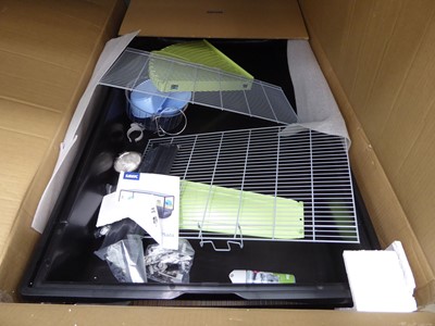 Lot 4155 - Flat packed rabbit/guinea pig hutch