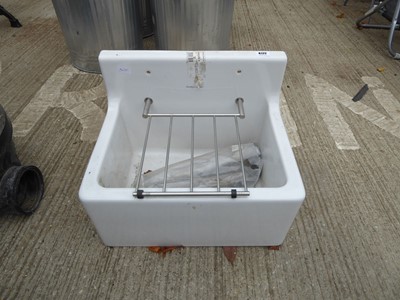 Lot 4177 - Armitage Shanks ceramic sink with built-in...