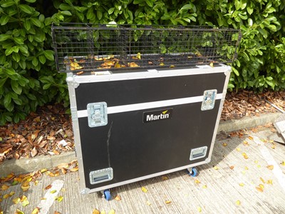 Lot 4191 - Martin large mobile flight case and a metal...