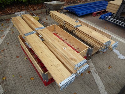 Lot 4195 - Quantity of wooden pallet surrounds to include...