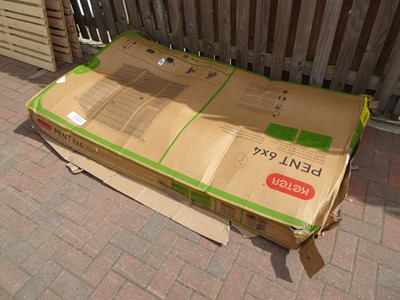 Lot 4220 - Box containing Keter Pent storage box parts