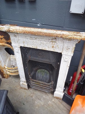 Lot 4237 - Cast iron fire surround