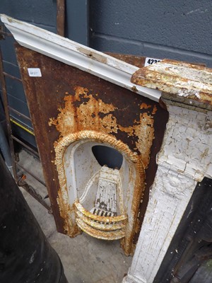 Lot 4238 - Cast iron fire surround
