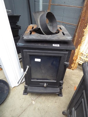 Lot 4240 - Cast iron log burner
