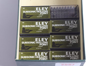 Lot 2567 - (S1) 400 x .22 Eley Subsonic Hollow Point...