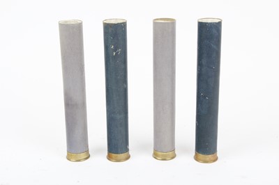 Lot 2228 - Box containing 4 x primed 1 ½in Punt Gun cases,...