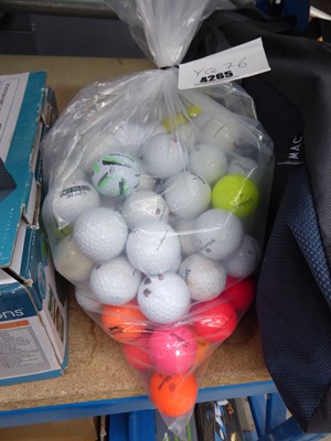 Lot 4265 - Bag containing a quantity of golf balls,...