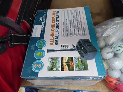 Lot 4266 - AllPondSolutions all-in-one small pond system