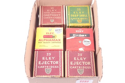 Lot 2232 - (S2) Box containing 12 bore boxed cartridges...